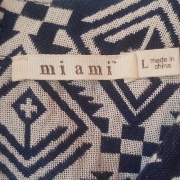 Miami Tribal Print Backless Short Dress - Size L - Picture 8 of 8